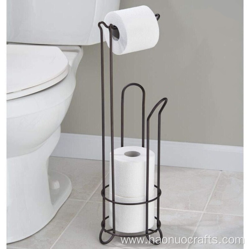 Toilet floor roll paper rack rack